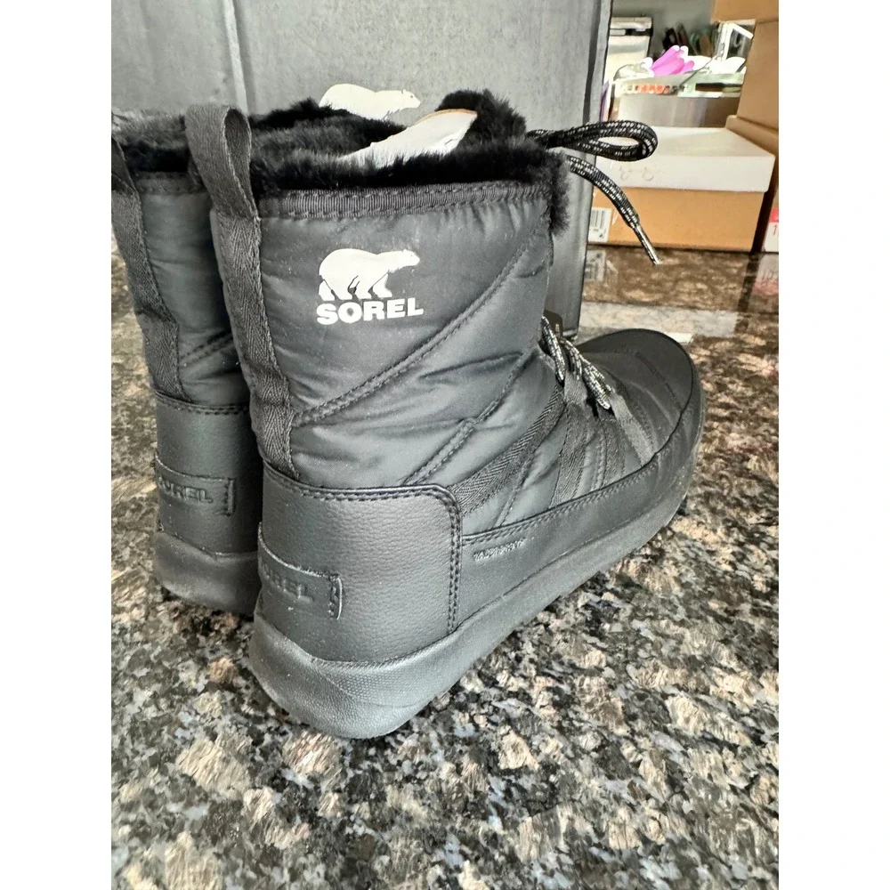 Sorel Whitney II Plus Lace‎ WP Black Quarry Waterproof Winter Boots Sz 10.5 NWB